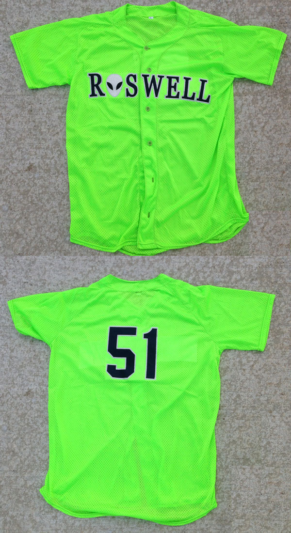 neon green baseball jersey