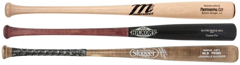 Louisville slugger wood bats 33.5 and 33.0